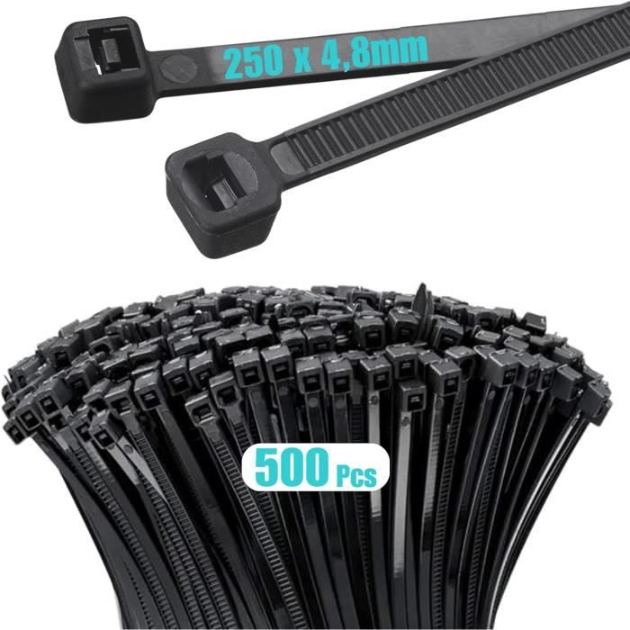 Collier Riselant 500 Collier De Serrage Plastique - 250Mm X 4,8Mm, Riselant, Serflex ...
