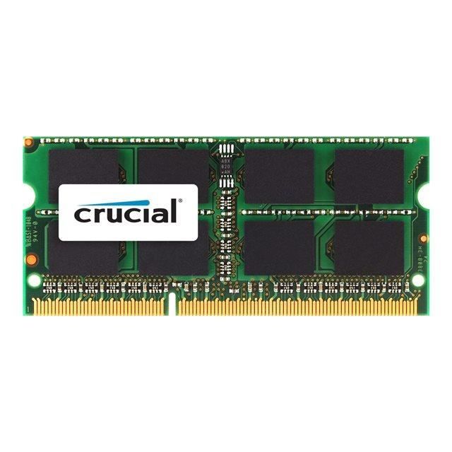CRUCIAL Mémoire PC  Mac – DDR3 – 8GB – 1600 – SODIMM