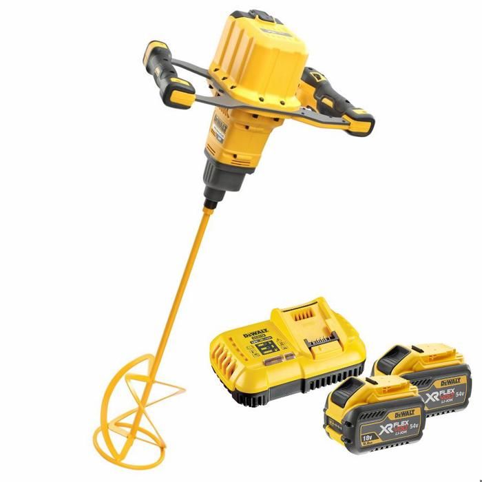 DeWALT Malaxeur XR FLEXVOLT 54V 3Ah Li Ion 2 batteries coffret Dewalt DCD240X2 - vue 2