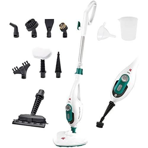 Nettoyeur Vapeur à Main 430ml 1200W 3,5 Bars - 9 Accessoires Pour Canapés, Vitres, Tapis Et Voiture