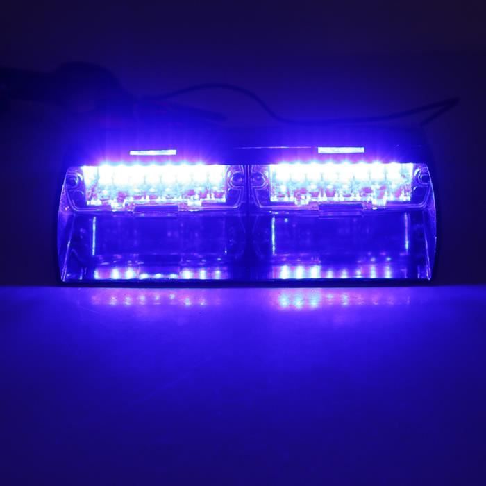 Kit 4 Feux Stroboscopiques LED Ultra Mince 20 LED - 12-24V - 18 Modes Clignotement - Étanche IP65 - Pour Camion, Remorque, Véhicule De Chantier - 12