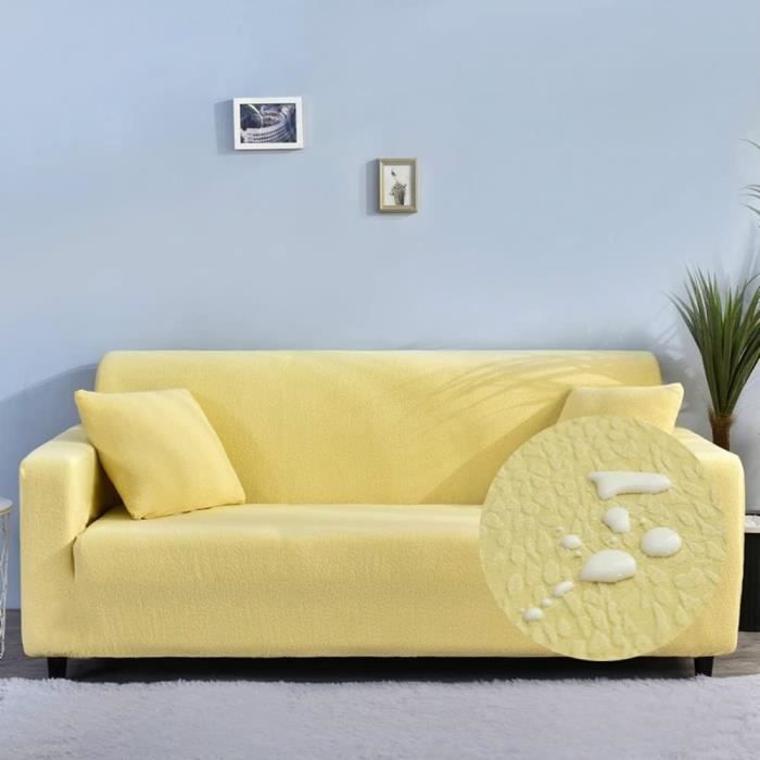 Housse De Canapé Super Élastique,4 Places,Respirante,Confortable Et