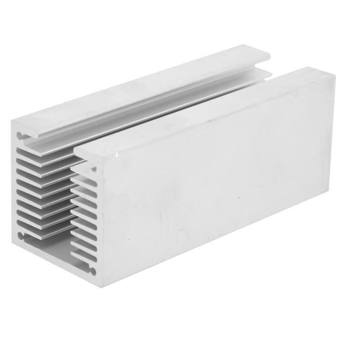 Dissipateur Thermique Aluminium Type U TO-3P – 100x40x40 Mm – Radiateur Ailettes Denses Pour LED, CPU, MOS