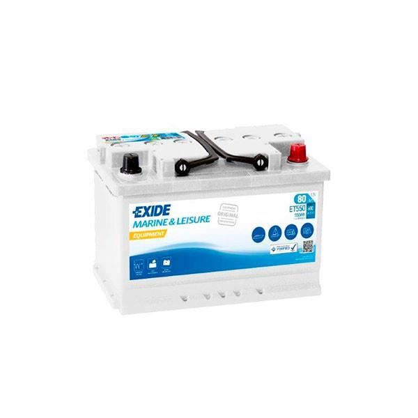 Exide - Batterie plomb ouvert EXIDE Equipment ET550 (550Wh) 12V 80Ah Auto