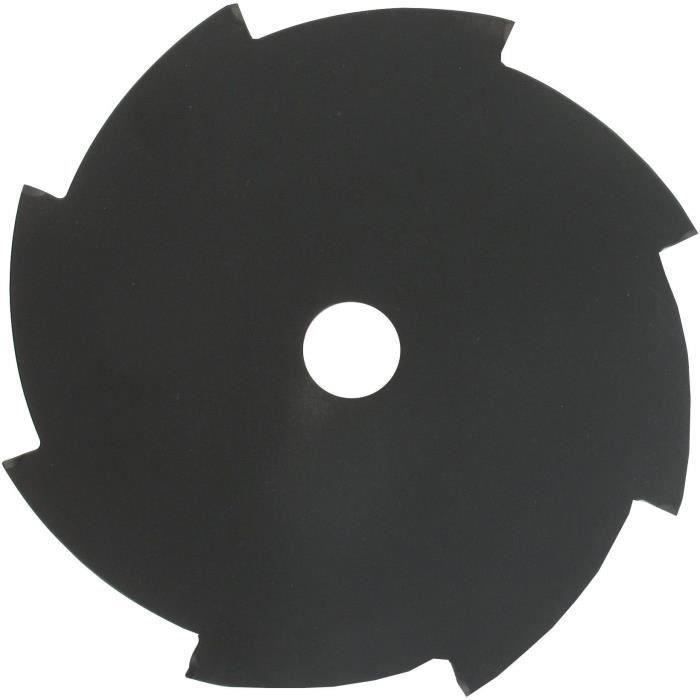 Lame plate 8 dents adaptable pour débroussailleuse - Coupe de 255mm, alésage: 25,4mm, épaisseur: 1,8