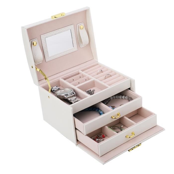 Boîte De Présentation Pour Bijoux Et Médailles – écrin Moderne En Bois Et Simili Cuir