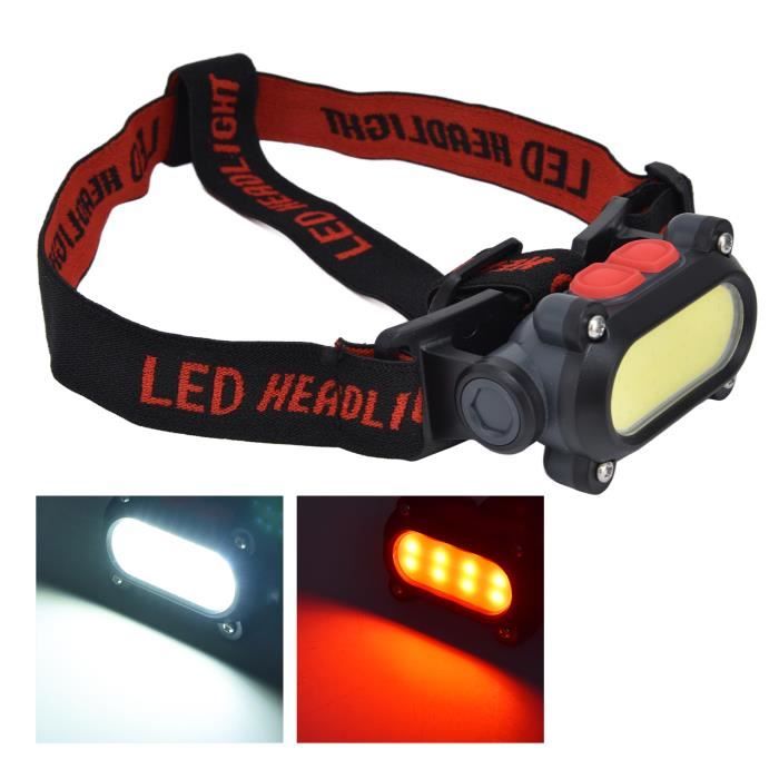 Lampe frontale LED COB avec détecteur