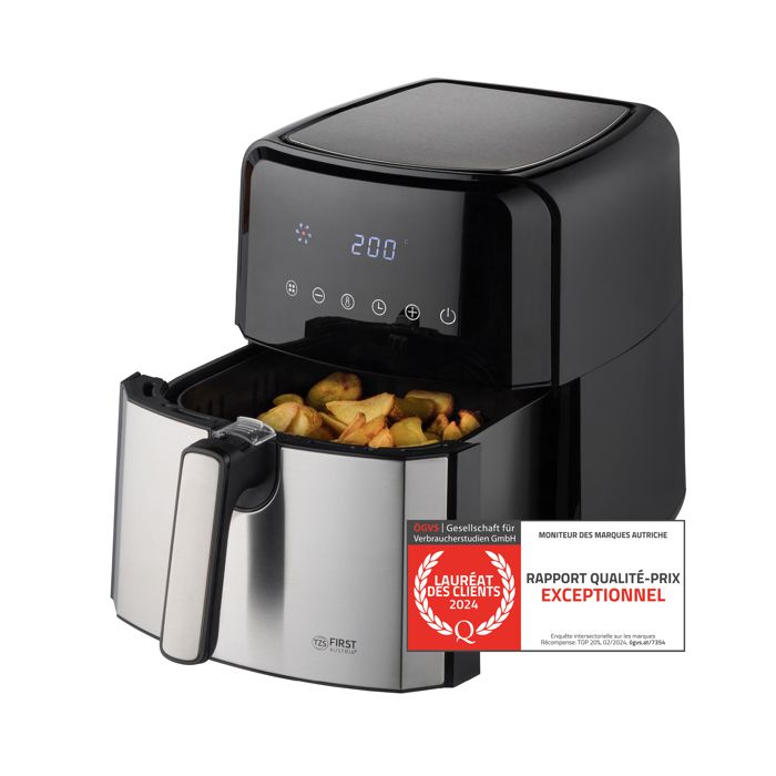 Friteuse à air - 1700W capacité de 5L - 8 programmes Air Fryer - Tzs first austria