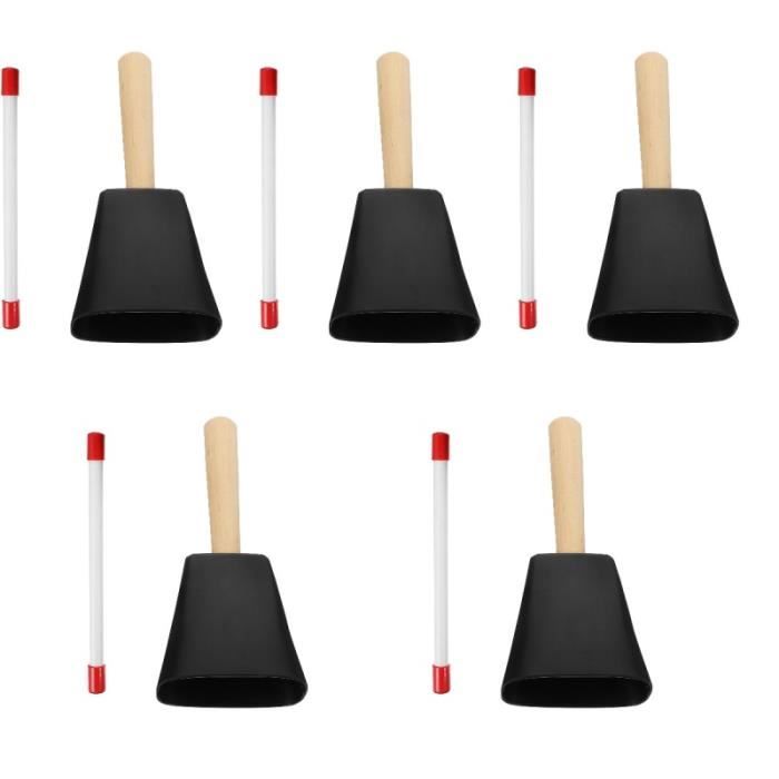 Cloche De Vache Avec Bâton, 12,7 Cm, Cloche De Vache Bleue à Dégagement Rapide Pour Batterie Kit De Percussion, Percussion (bleu