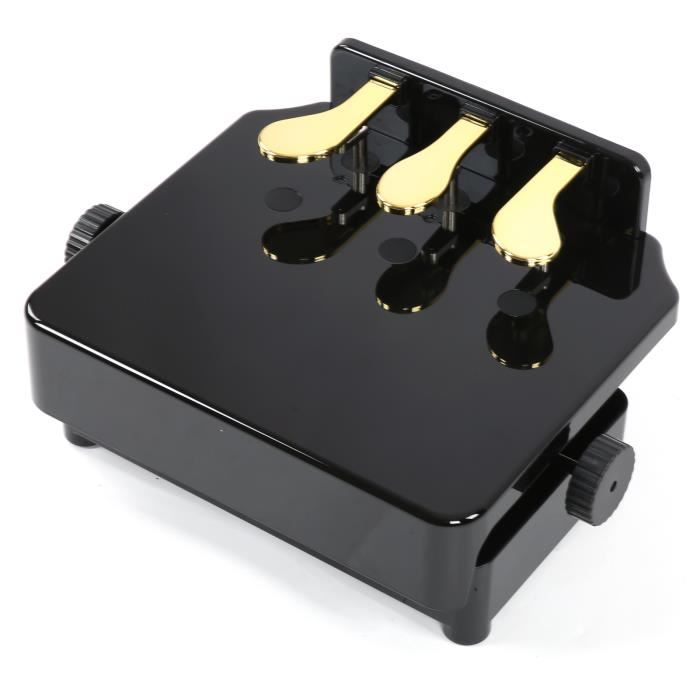 Rehausseur De Pédales De Piano Pour Enfants - Réglable En Hauteur, Pour 4 à 12 Ans - Noir