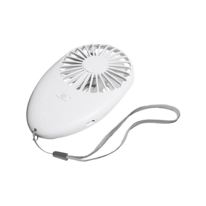 Ventilateur USB - GENERIC - Portable - Rechargeable - Blanc - Neuf - Generic