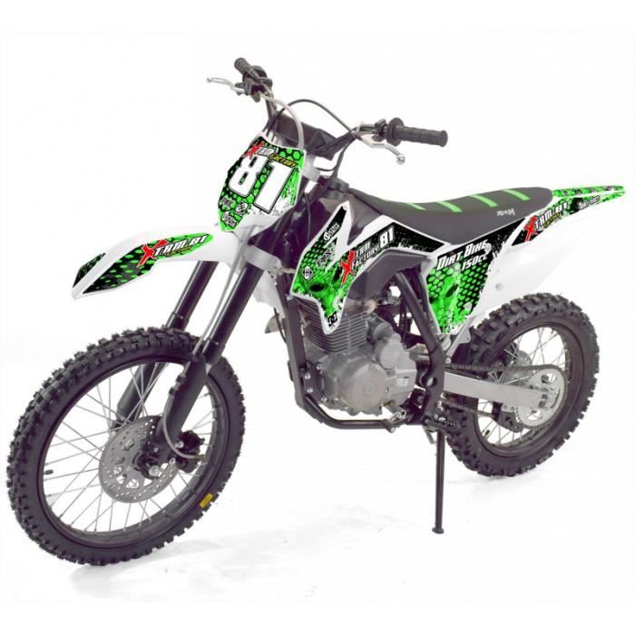 Moto Cross 150cc Vert Avec Montage Et Mise En Route Achat Vente Moto Moto Cross 150cc Vert Cdiscount