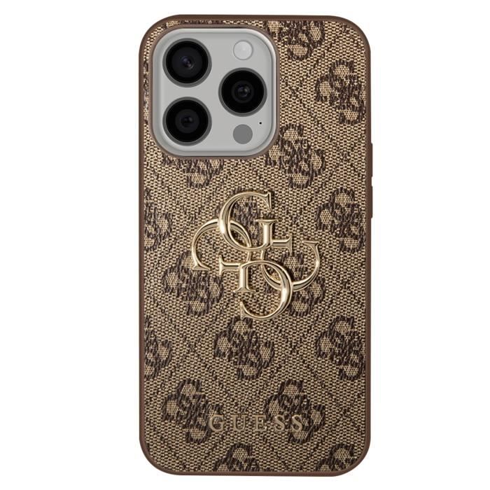Coque pour iPhone 15 Pro Découpes Précises et Bords Surélevés Guess - vue 2