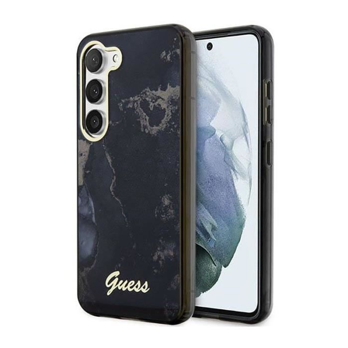Guess Collection Golden Marble Coque pour Samsung Galaxy S23 3666339117344