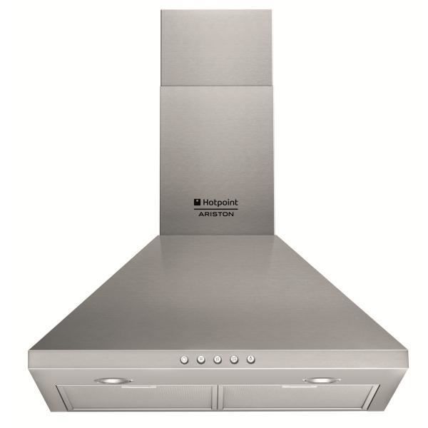 Hotte Decorative 60 Cm Hotpoint Hnp645scmxha Achat Vente Hotte