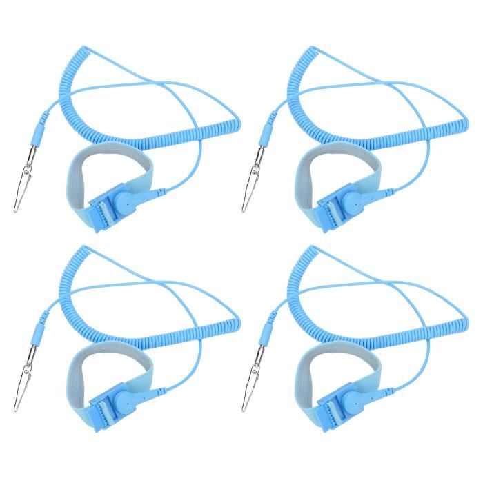 Bracelet Anti-statique Avec Câble De Mise à La Terre Et Protection Contre Surtensions / ESD (DES