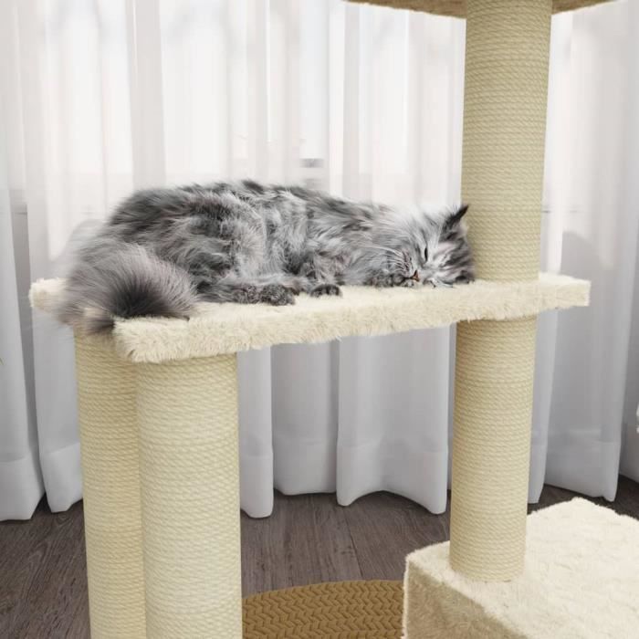 TREEHIG - Arbre à chat avec griffoirs en sisal