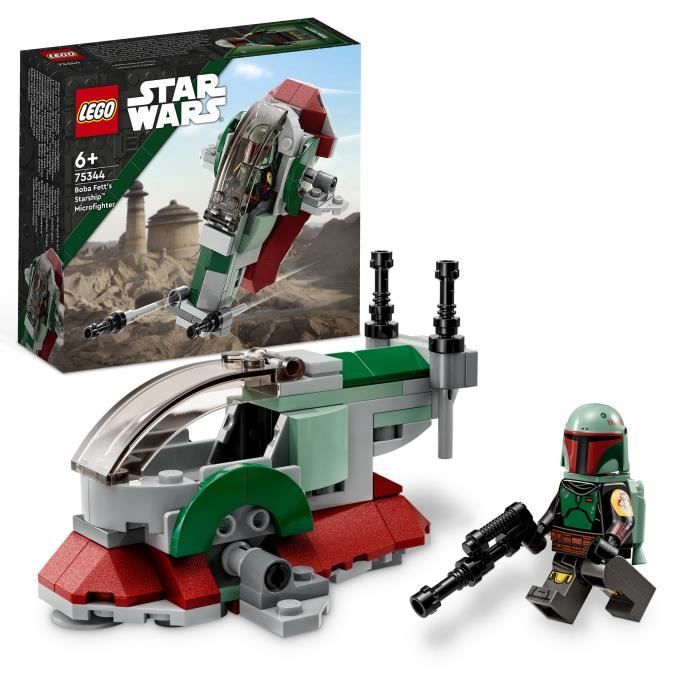 LEGO Star Wars 75344 Le Vaisseau de Boba Fett Microfighter Blanc Pour Enfant de 6 ans et plus Cdiscount Jeux Jouets