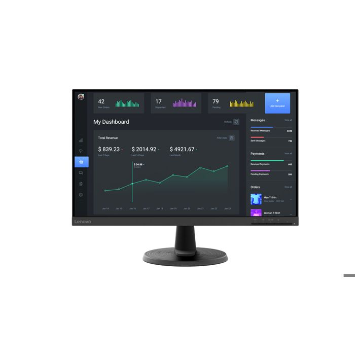 Lenovo D24-40. Bildschirmdiagonale: 605 cm (23.8 ) Display-Auflösung: 1920 x 1080 Pixel HD-Typ: Full HD