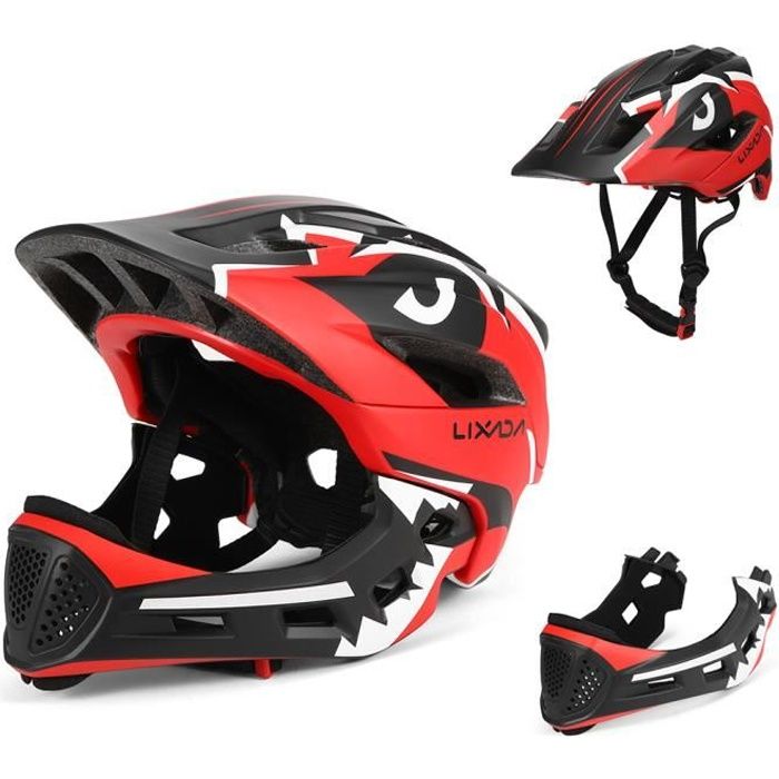 Lixada Casque de velo pour enfants 52 56cm Rouge Cdiscount Sport