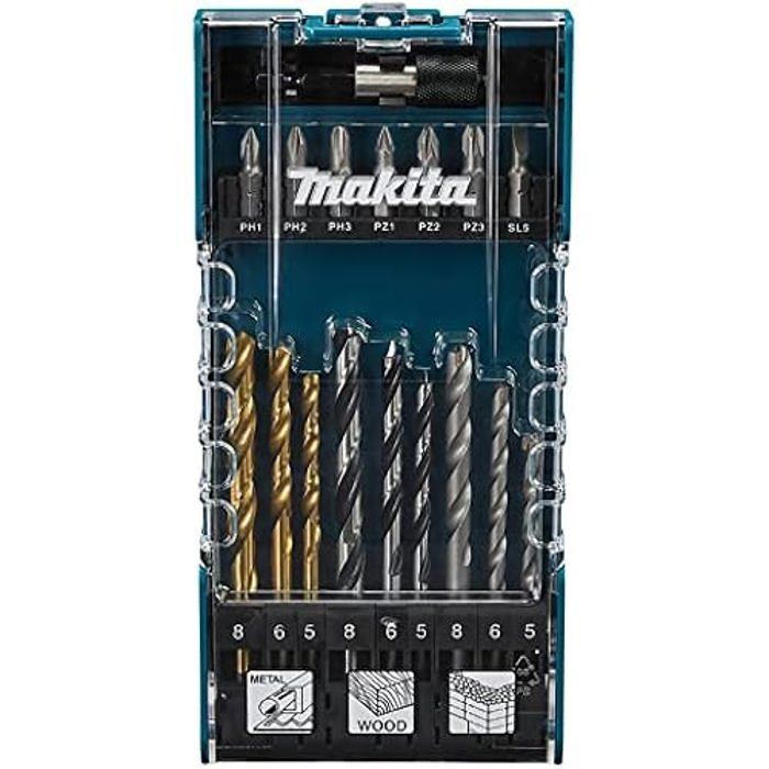 Jeu de forets et embouts de vis MAKITA D 74887 17 pièces Boîtier Acierplastique