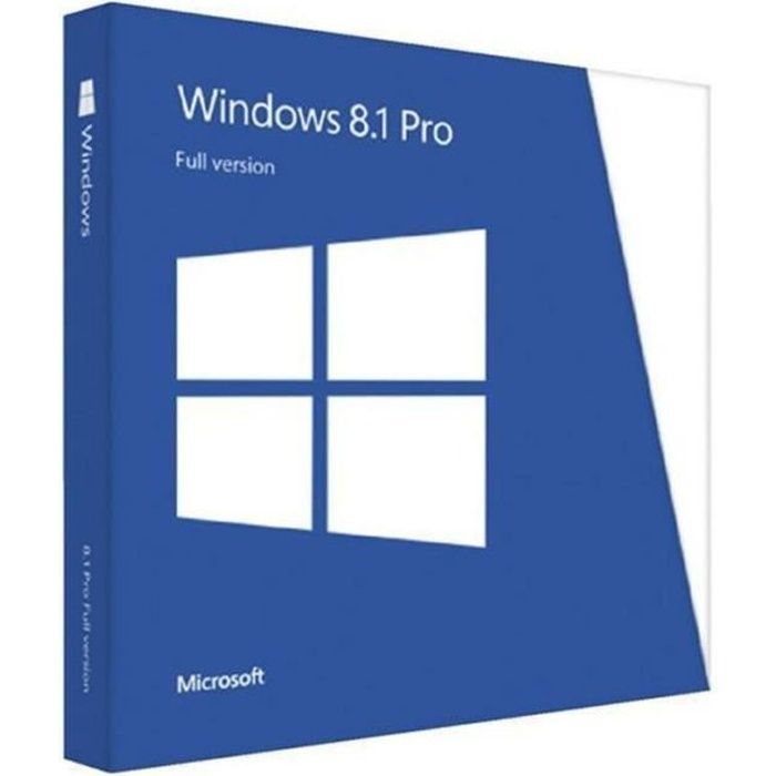 Nou Microsoft Windows 8.1 Professional 32/64 bit-Français-BOX-Retail 