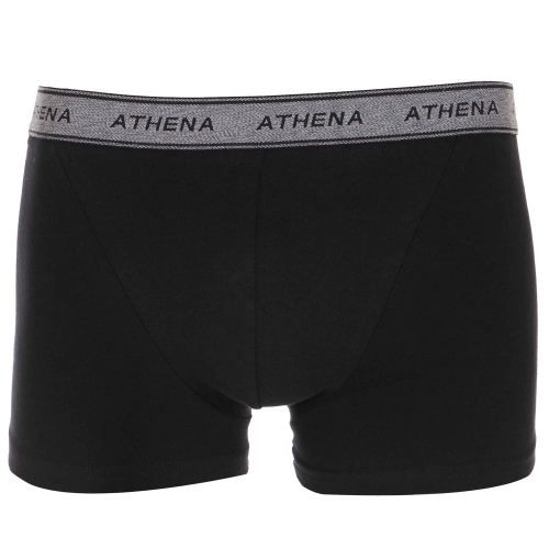 Taille Fabricant:5 X-Large Athena Promo Maxi Lots, Mini Prix, Lots de 8 Boxers Basic Coton, Homme, Multicolore Bleu Chiné/Noir 9050 