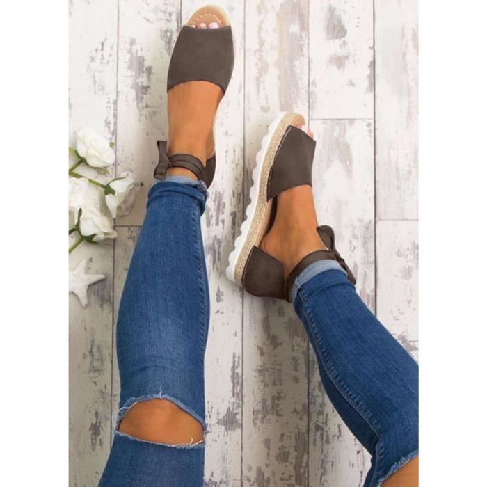 espadrilles plates lacets