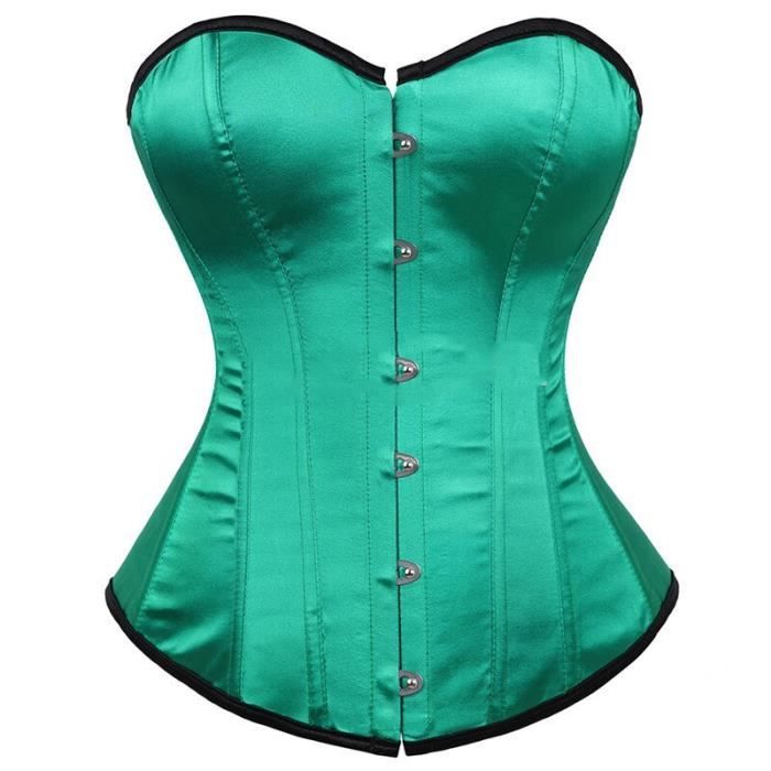 Bustier femme,Body Satin Corsets Et Bustiers Haut Grande Taille Sexy