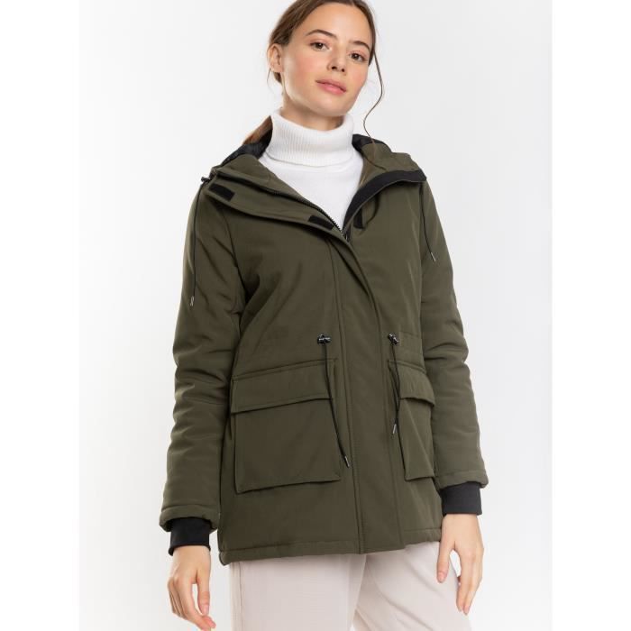North Wood Parka gala femme kaki Kaki Cdiscount Pret a Porter