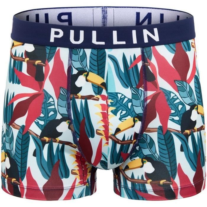 PULL IN Boxer Homme Microfibre Toucan TUCANA Bleu Vert Bleu