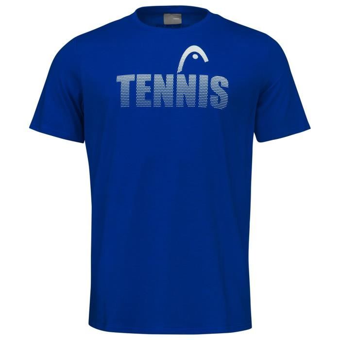 t-shirt junior head club colin - tennis - bleu - manches courtes