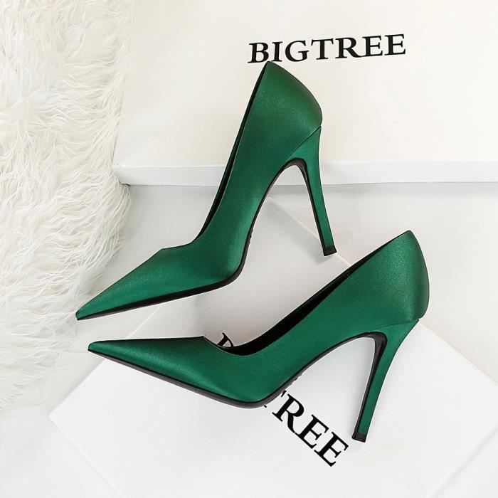 Escarpin vert discount