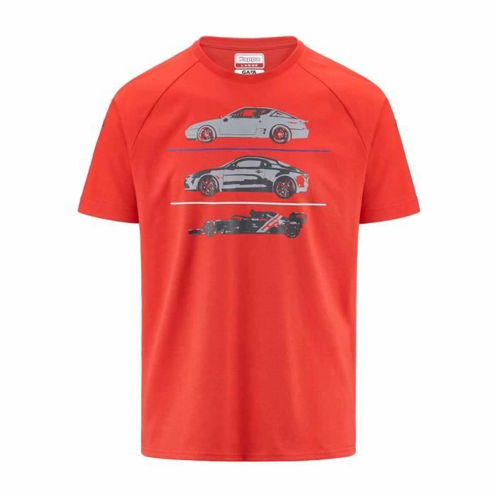 T-Shirt KAPPA - BWT Alpine F1 Team 2023 - Orange pour Garçon - Manches courtes
