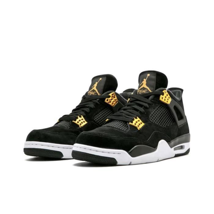 Jordan retro 4 online noir et or