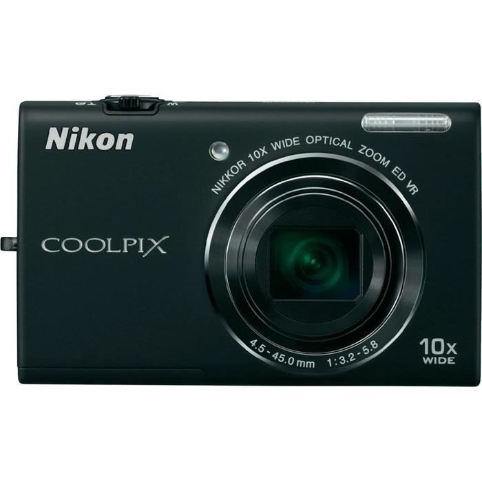 APN Compact Nikon Coolpix S6200 Noir Cdiscount Appareil Photo