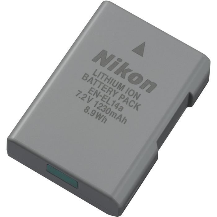 NIKON Batterie ENEL14a Compatible NIKON Reflex D5600, D3400, D5300