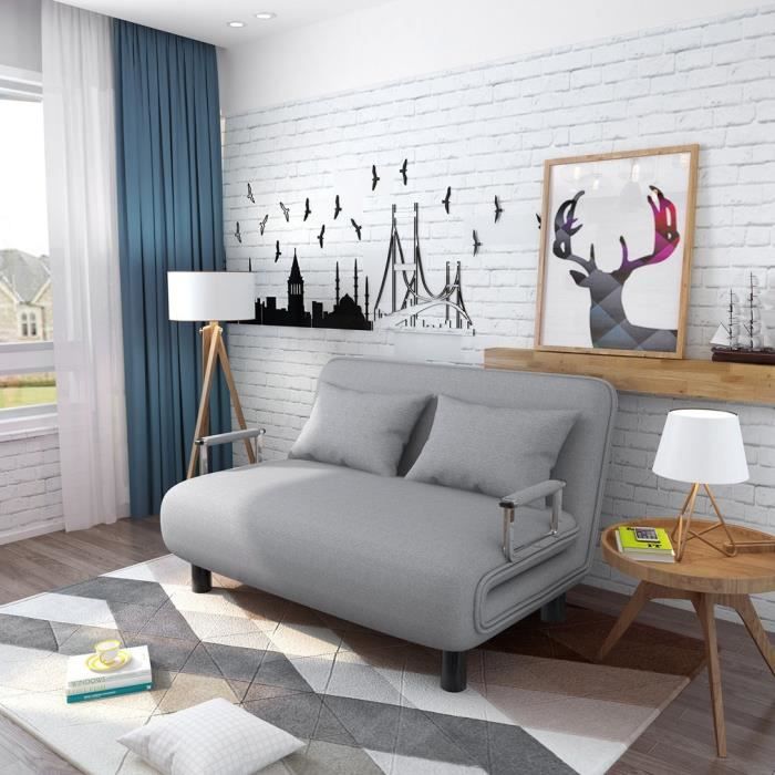 Moderne Sofalit Pliant Multifonction 2 personne 190x120x26cm Canapé