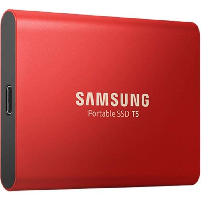 Samsung Ssd Externe T5 Rouge 1 To Mu Pa1t0r Eu Achat Vente
