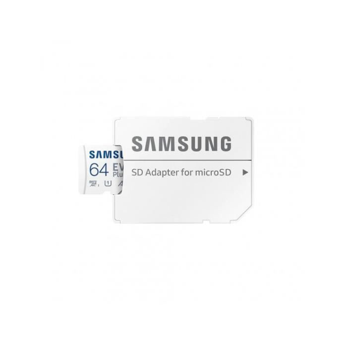 Carte Memoire Micro SD avec Adaptateur Samsung EVO Plus 64GB Cdiscount Appareil Photo
