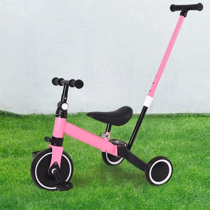 Vélo D'équilibre Pour Bébé Et Bambin 10 à 36 Mois - Apprentissage Marche, Couleur Rose Souris