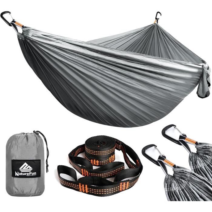 AMAZONAS Kit Hamac Trekking XXL – Ultra Léger, Thermique, Moustiquaire, Suspension Réglable, 150 Kg