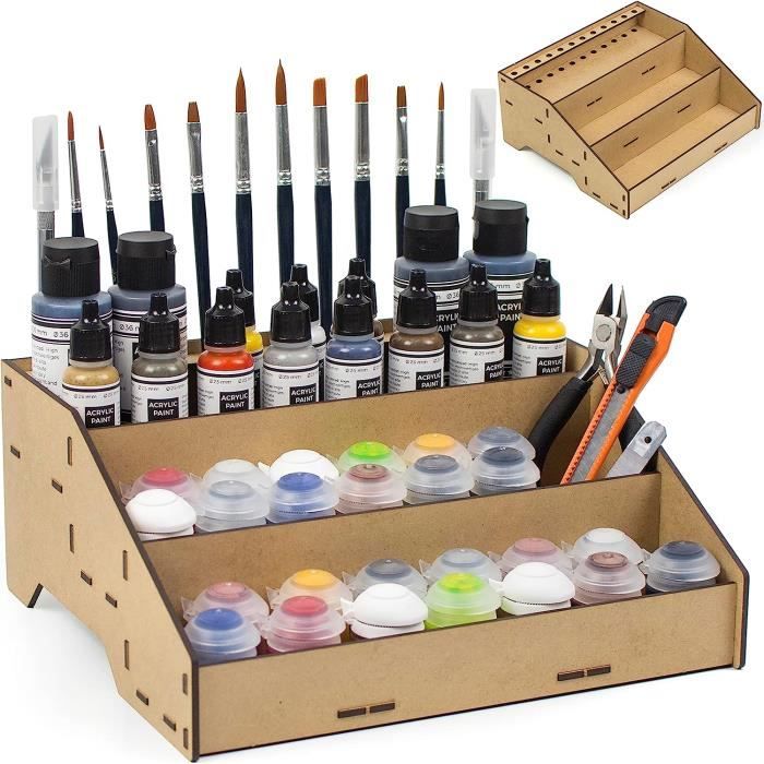Station Peinture Maquette PROSCALE - Support Rangement Pots Pinceaux - Tableau B