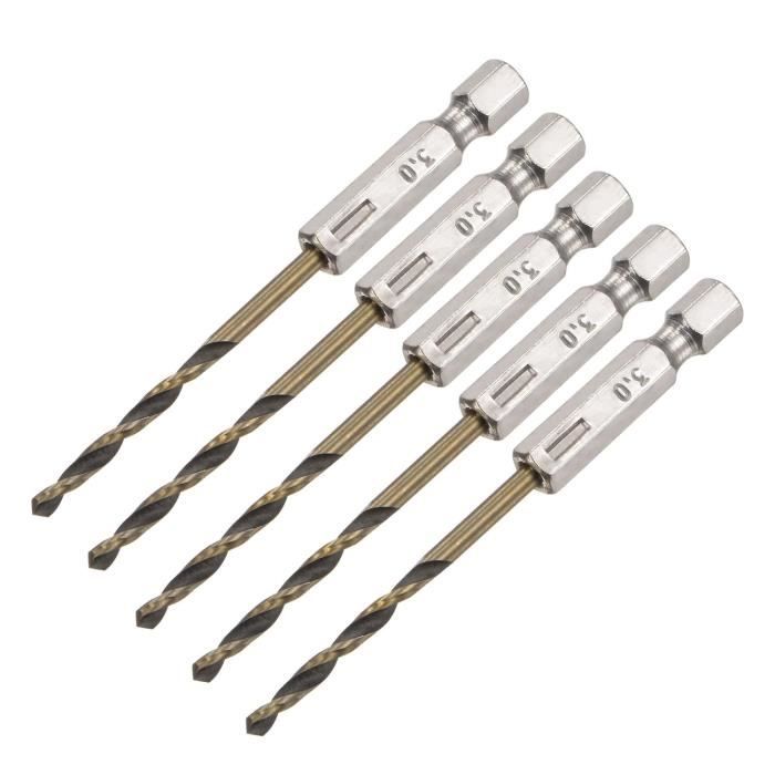 Lot De 20 Forets Hélicoïdaux 0.6mm Extra-longs 80mm - Pour Perçage Précis Aluminium, Marque Uxcell, Neufs