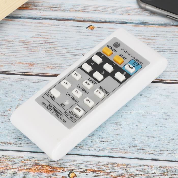 Télécommande Universelle Pour Ventilateur KDK ELMARK - Blanc ABS - Piles AAA Non Incluses