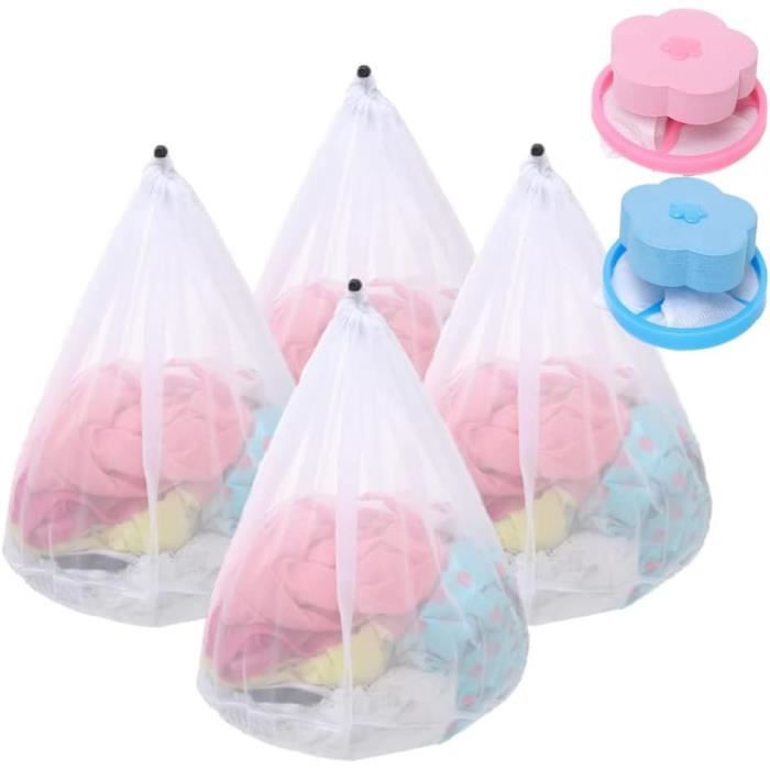 6 Sacs Filet Avec Cordon - Rangement Nylon Mesh - Petit Format 15x10cm - Idéal Voyage, Sport, Cosmétiques