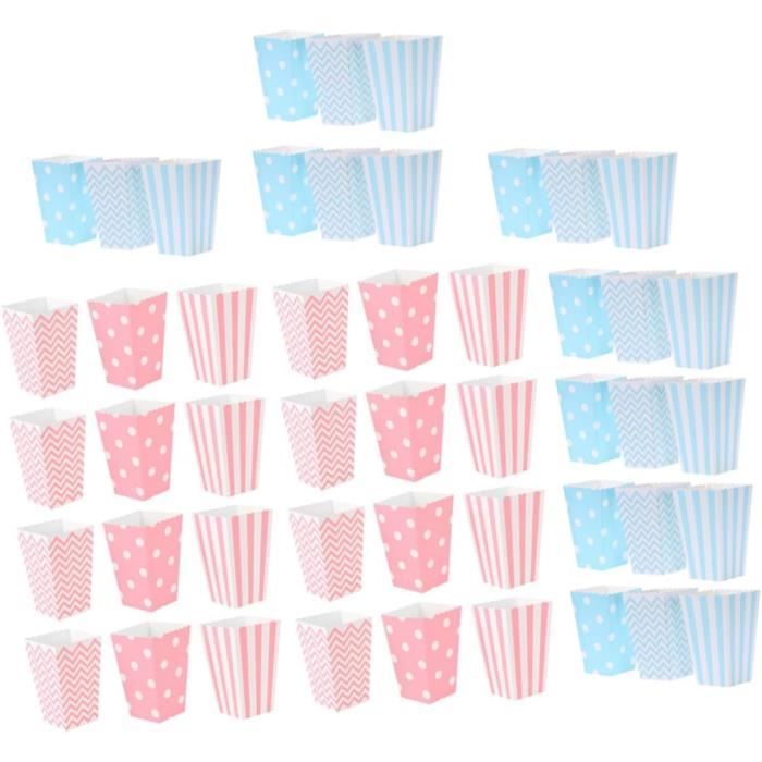 48 Pièces Boîtes De Pop-Corn Boîte De Pop-Corn Mini Boîtes De ...