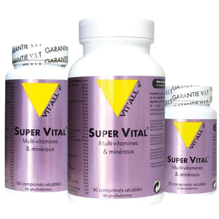 Super vital® (multivitamines, multiminéraux) 30 Achat / Vente tonus vitalité Super vital