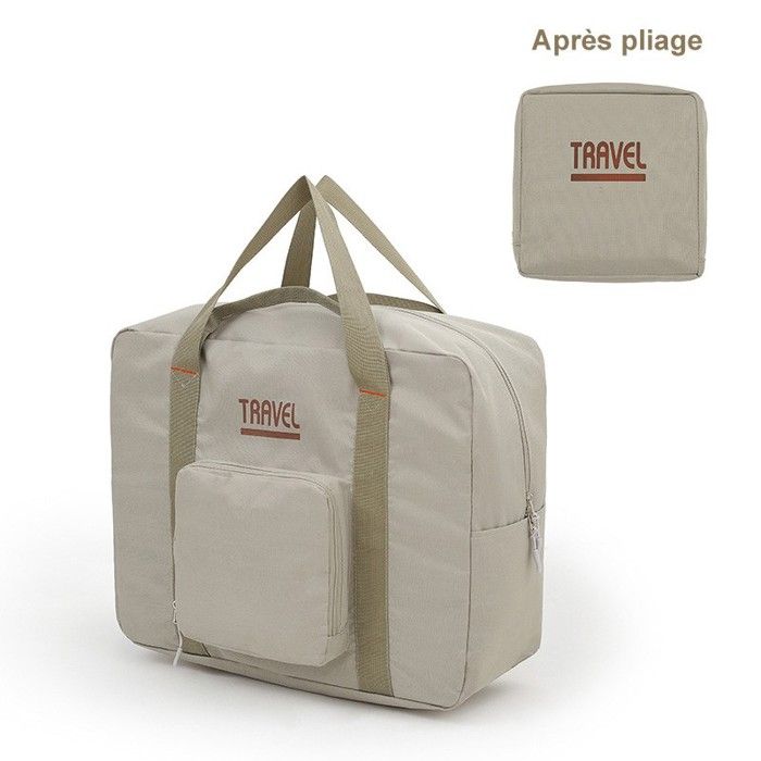 Acheter Pliable grande capacité stockage sac pliant sacs de voyage  fourre-tout bagage à main sac à main étanche polochon femmes sacs à  bandoulière