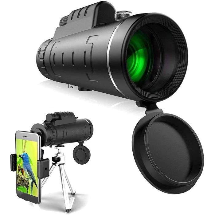 Télescope Monoculaire 10x25 Portable – Étanche, Vision Nocturne, 80g, Idéal Randonnée, Observation Oiseaux, Alpinisme